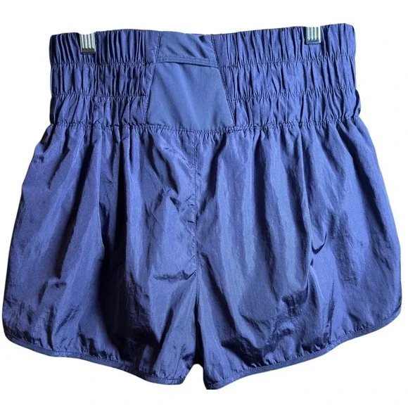 FP Movement The Way Home Shorts Purple Women's Medium High Rise Smocked‎ Casual - Picture 2 of 11